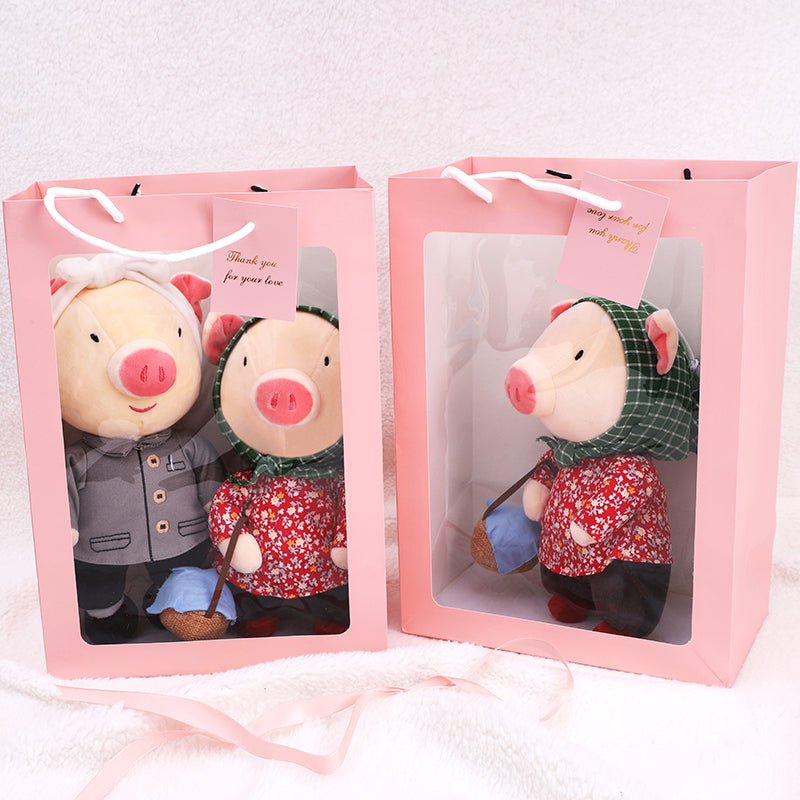 Stuffed Animals Pigs Cuddly Couple Pig Plushies   