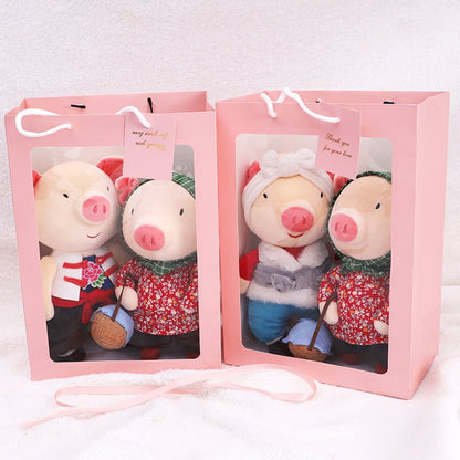 Stuffed Animals Pigs Cuddly Couple Pig Plushies   