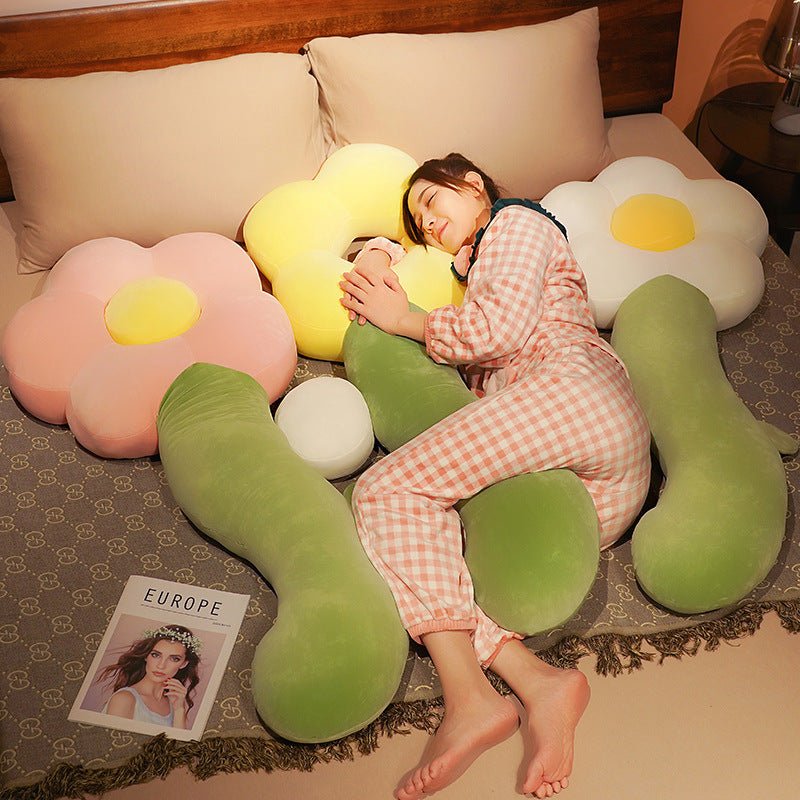 Sunflower Plush Long Pillow Cushion - TOY-PLU-40001 - Hangzhou maruisha - 42shops