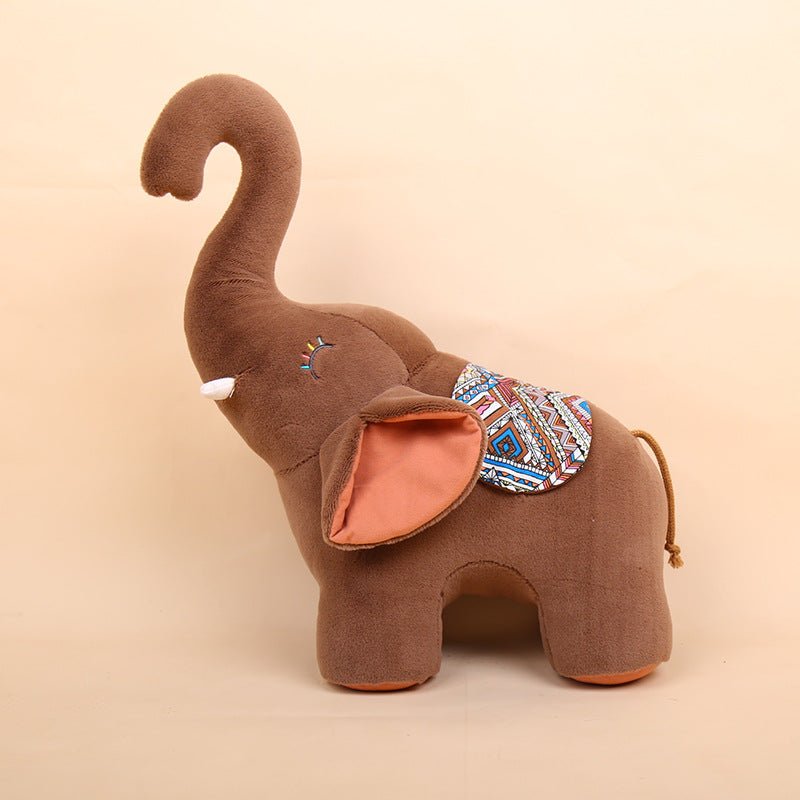 Sweet Elephant Stuffed Animal Plush Toy mocha brown elephant 30 cm/11.8 inches 