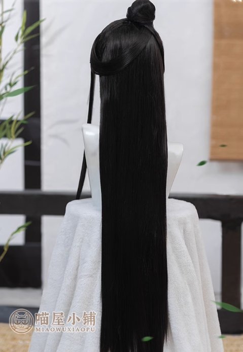 TGCF Xie Lian Black Antique Cosplay Wig 15076:374743