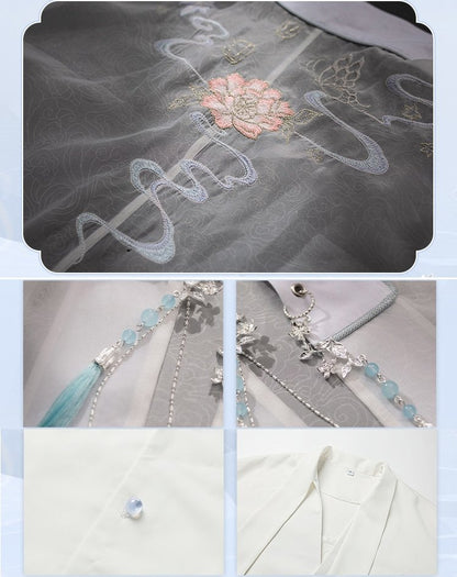 TGCF Xie Lian Embroidered Long Robe Blouse Set 15062:352047