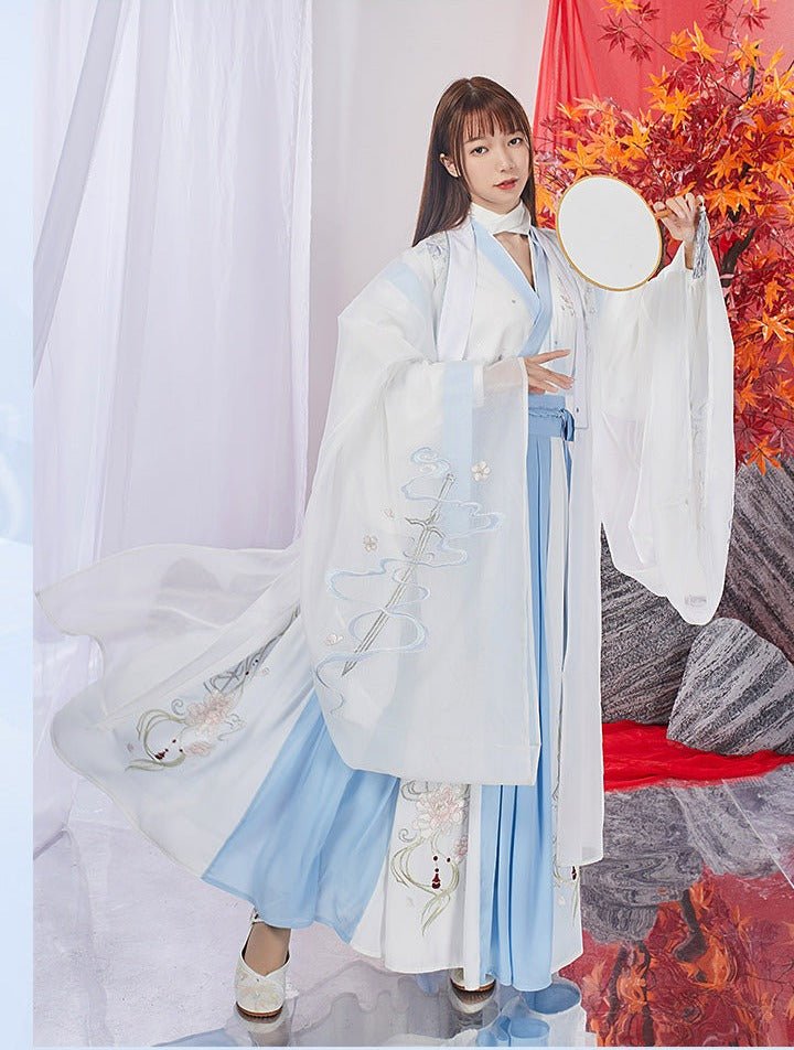 TGCF Xie Lian Embroidered Long Robe Blouse Set 15062:352041 15062:352041