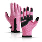 Touch Screen Winter Gloves For Outdoor Cycling pink S 
