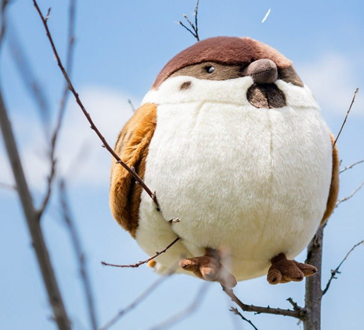Tree Sparrow Stuffed Animal Bird Plush - TOY-ACC-3601 - Bowuwenchuang - 42shops