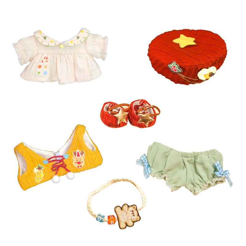 Twin Style Younger Brother And Sister Cotton Doll Clothes - TOY-ACC-57001 - Forest Animation - 42shops