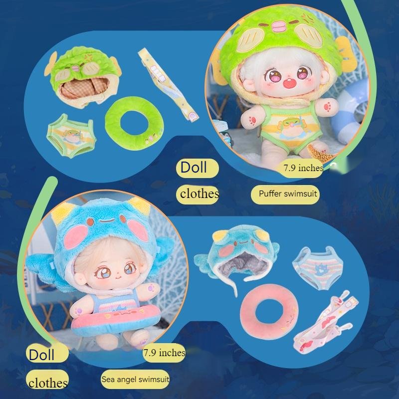 Underwater Party Fugu Sea Angel 7.9-inch Cotton Doll Clothes 20948:419833