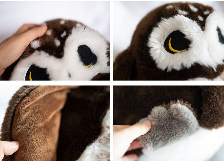 Wet Owl Stuffed Animal Saw-Whet Owl Plush Toy - TOY-PLU-5501 - Bowuwenchuang - 42shops