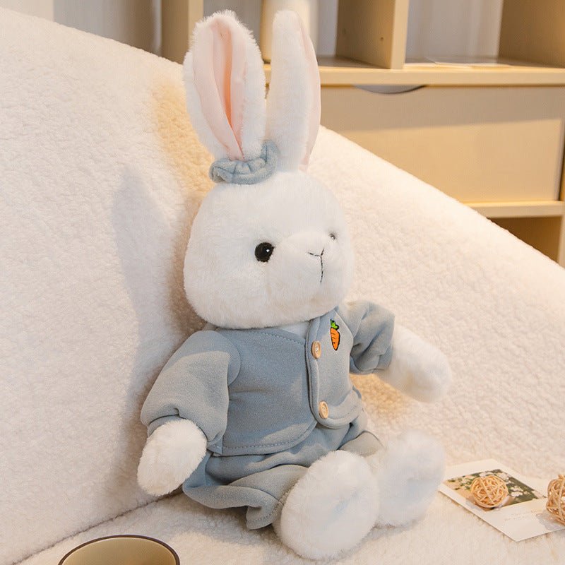 White Brown British Style Bunny Plush Toys - TOY-PLU-34003 - Yangzhou yuanlong - 42shops