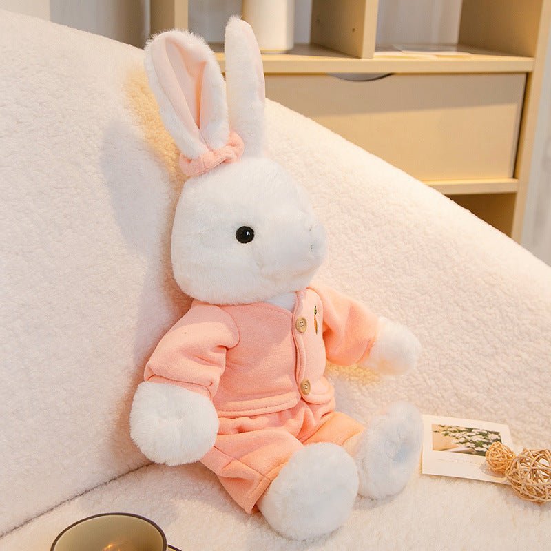 White Brown British Style Bunny Plush Toys - TOY-PLU-34005 - Yangzhou yuanlong - 42shops