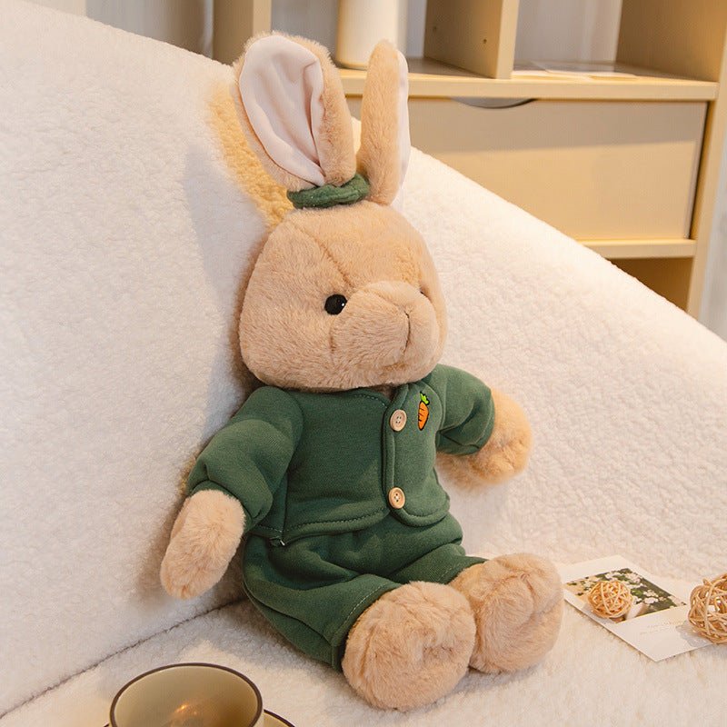 White Brown British Style Bunny Plush Toys - TOY-PLU-34001 - Yangzhou yuanlong - 42shops
