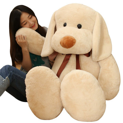 White Brown Dog Bear Plush Toy Sleeping Pillow - TOY-PLU-71901 - Yangzhou burongfang - 42shops