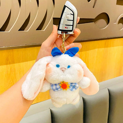 White Bunny Plush Keychian Bag Pendant - TOY-PLU-63001 - Yiwumanmiao - 42shops