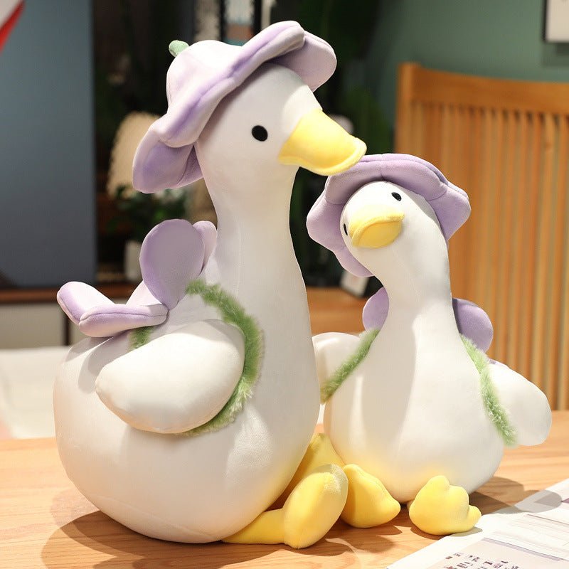 White Duck Plush Toy With The Backpack - TOY-PLU-74401 - Yangzhou burongfang - 42shops