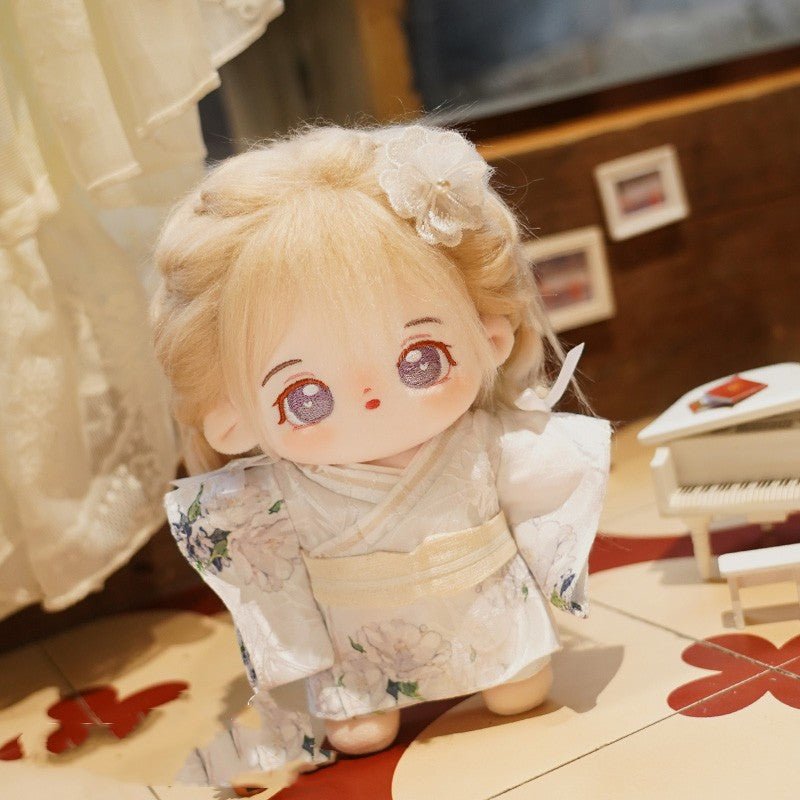 White Peony Cotton Doll Clothes - TOY-PLU-48301 - omodoki - 42shops