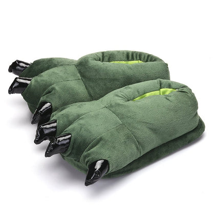 Winter Monster Claw Plush Slippers Waterproof Soles   