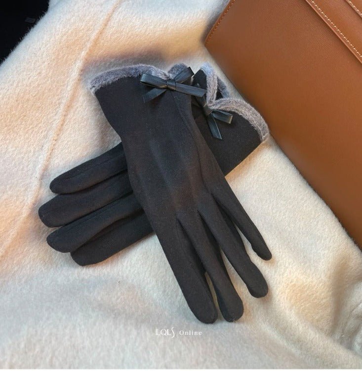 Winter Padded Velvet Touch Screen Woman Gloves - TOY-ACC-15401 - LAN GE - 42shops