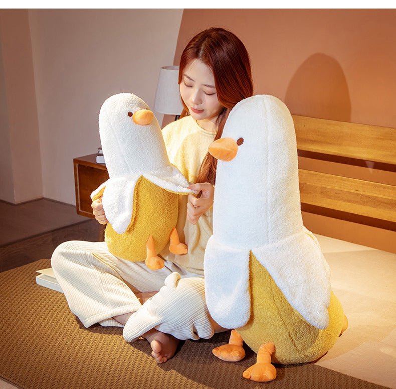 Yellow Banana Duck Plushies Stuffed Animal Pillow - TOY-PLU-37304 - Yangzhou jiongku - 42shops