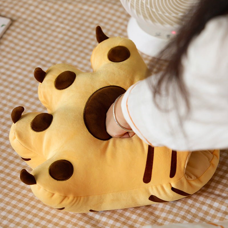 Yellow Tiger Claw Plush Doll Bed Pillow Gift - TOY-PLU-13801 - Dongguan yuankang - 42shops